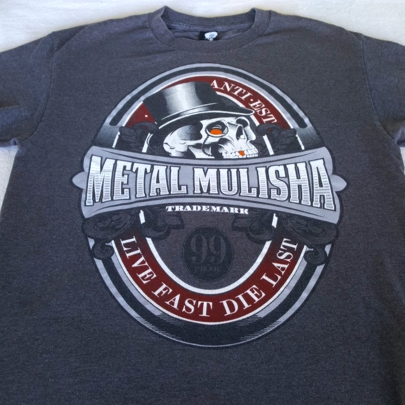 METAL MULISHA Live Fast Die Last  Graphic Tee (L) - Picture 2 of 8
